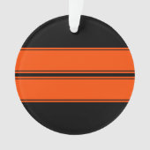 Black Orange Muscle Car Ornament (Vorderseite)