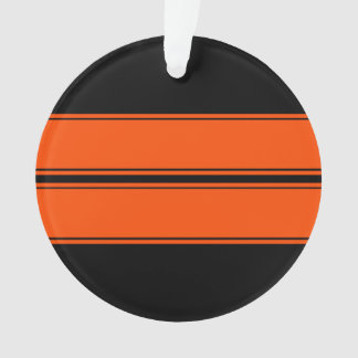 Black Orange Muscle Car Ornament