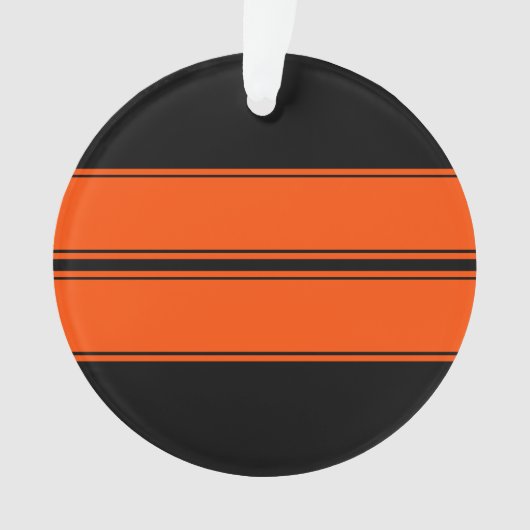 Black Orange Muscle Car Ornament (Vorderseite)