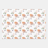 Black Orange Pumpkin Spider Grave Halloween Geschenkpapier Set (Vorderseite)