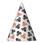 Black Orange Skull Halloween-Party Partyhütchen (Links)