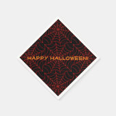 Black & Orange Spirit Webmuster Napkins Serviette (Ecke)