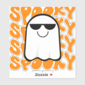 Black Orange Spooky Halloween Aufkleber (Blatt)