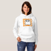 Black Orange Spooky Halloween Hoodie (Vorne ganz)