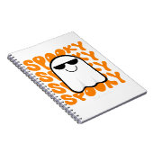 Black Orange Spooky Halloween Notizblock (Rechte Seite)