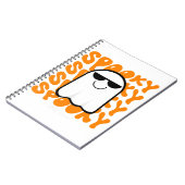 Black Orange Spooky Halloween Notizblock (Linke Seite)