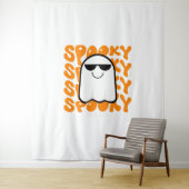 Black Orange Spooky Halloween Wandteppich (Beispiel)