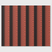Black Orange Stripes Halloween Erntedank Fall Geschenkpapier (Flach)