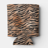 Black Orange Tiger Print Dosenkühler (Rückseite)