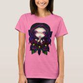 Black Orchid Fairy Gothic Blume Shirt (Vorderseite)
