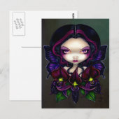 "Black Orchid Fairy" Postkarte (Vorne/Hinten)