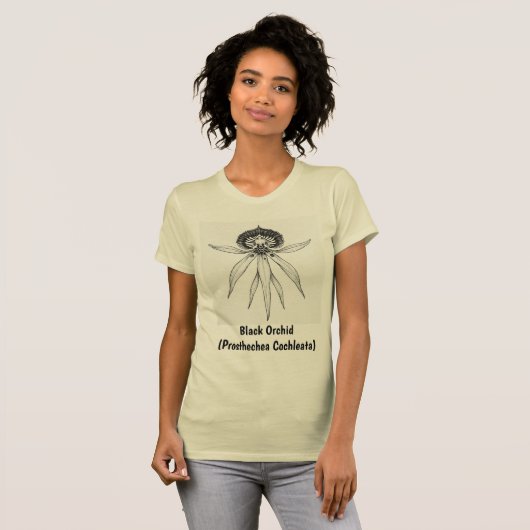 Black Orchid of Belize T-Shirt (Vorne ganz)
