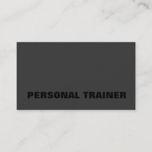 Black Out Personal Trainer Fitness Sport Visitenkarte