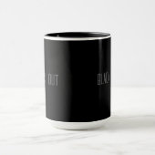 Black Out - Typografie-Mug Tasse (Zentrum)