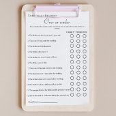 Black Over oder unter Brautparty Ankündigung