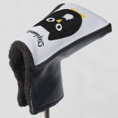 Black Owl Design Golf Headcover (3/4 Vorderseite)