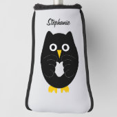 Black Owl Design Golf Headcover (Rotieren 90)