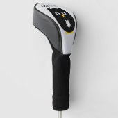 Black Owl Design Golf Headcover (angewinkelt)