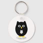Black Owl Design Schlüsselanhänger (Vorderseite)
