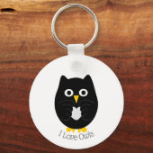 Black Owl Design Schlüsselanhänger (Vorderseite)