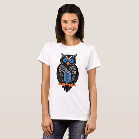 Black Owl T - Shirt (Vorne ganz)