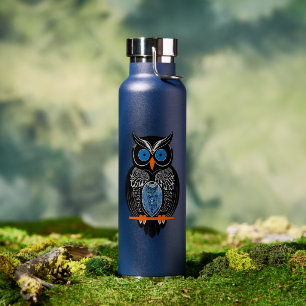Black Owl Trinkflasche