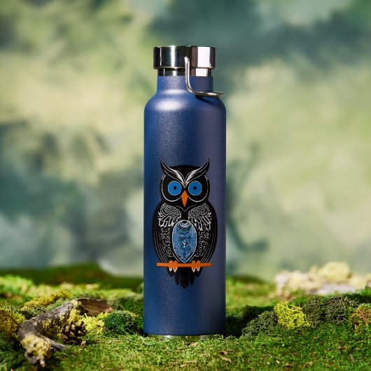 Black Owl Trinkflasche (Außenbereich)