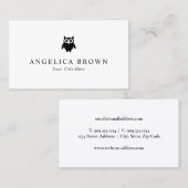 Black Owl Visitenkarte (Vorne/Hinten)