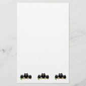 Black Owls Design Briefpapier (Vorderseite)