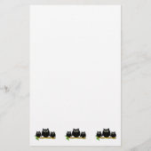 Black Owls Design Briefpapier (Rückseite)