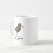 Black Oystercatcher - Vögel in Kalifornien Kaffeetasse (Vorderseite Links)