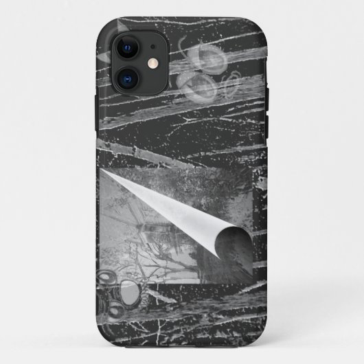 Black Page Curl with Eyes Case-Mate iPhone Hülle (Rückseite)