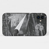 Black Page Curl with Eyes Case-Mate iPhone Hülle (Rückseite (Horizontal))