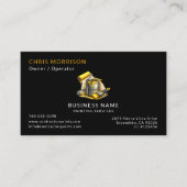 Black Painter Services QR-Code Visitenkarte (Vorderseite)