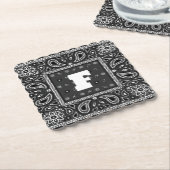 Black Paisley Bandana Birthday Hip Hop Rap Scarf Untersetzer (angewinkelt)