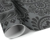 Black Paisley: Geschenkpapier (Rolleneckpunkt)