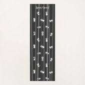 Black Panda Yoga Mat Custom Name Same Both Sides Yogamatte (Vorderseite)