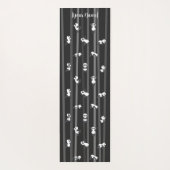 Black Panda Yoga Mat Custom Name Same Both Sides Yogamatte (Rückseite)