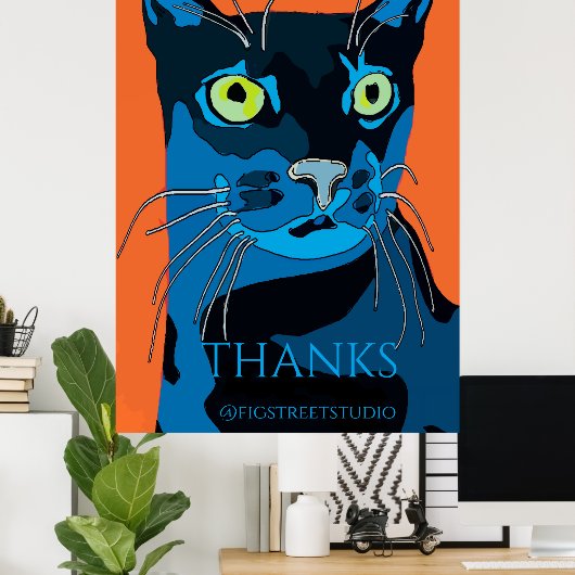 Black Pantha, Poster (Heimbüro)