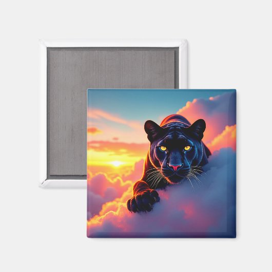 Black Panther Art Magnet (Vorderseite/Rückseite)