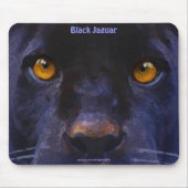 Black Panther (Black Jaguar) Wildlife Art Mousepad (Vorne)