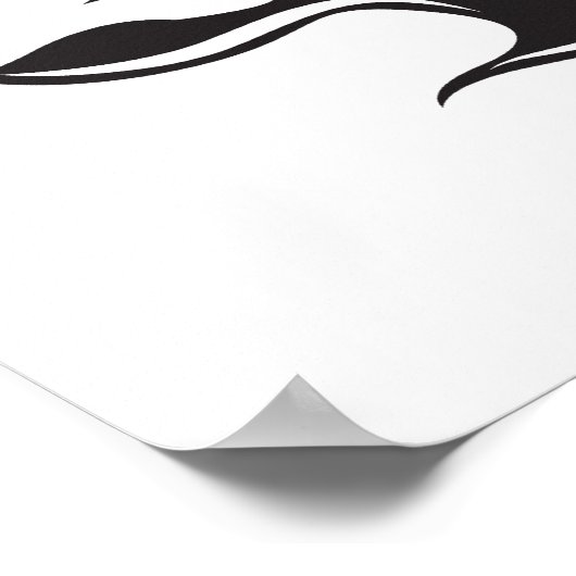 Black Panther Blue Eyes Poster (Ecke)