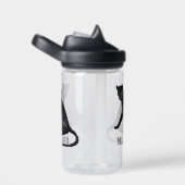 Black Panther Cat Leopard Personalisiert Trinkflasche (rechts)