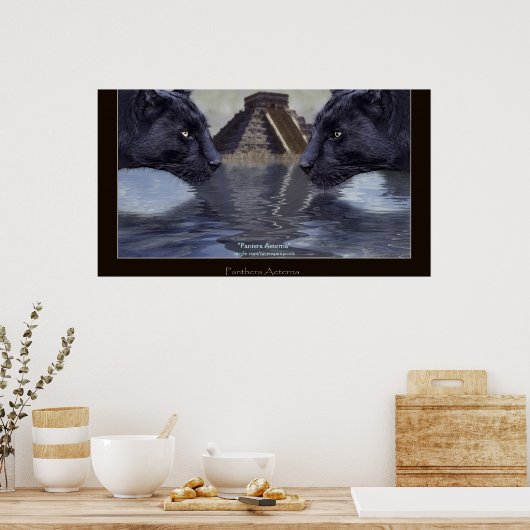 BLACK PANTHER & CHICHEN ITZA Art Poster (Küche)
