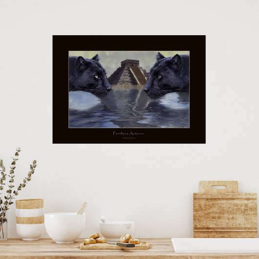 BLACK PANTHER & CHICHEN ITZA Art Poster (Küche)