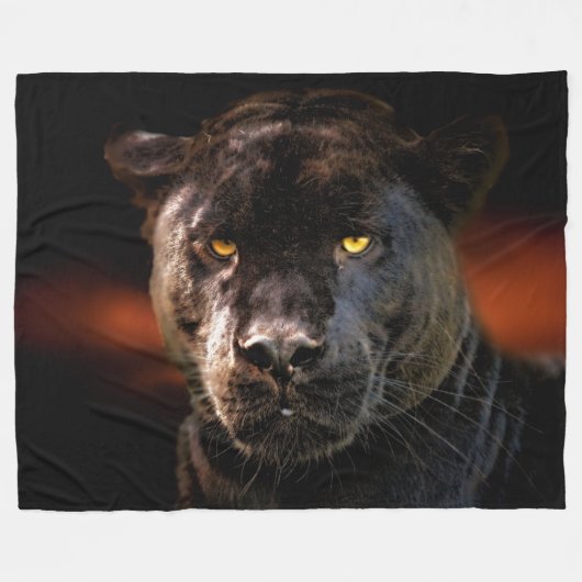 BLACK PANTHER FLEECEDECKE (Vorderseite (Horizontal))