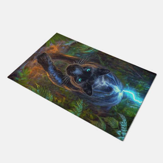 Black Panther Fußmatte (Schrägansicht)