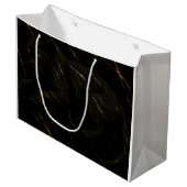 Black Panther Gold Marble Art Große Geschenktüte (Vorderseite Schrägansicht)