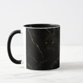 Black Panther Gold Marble Art Tasse (Links)
