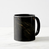 Black Panther Gold Marble Art Tasse (VorderseiteRechts)